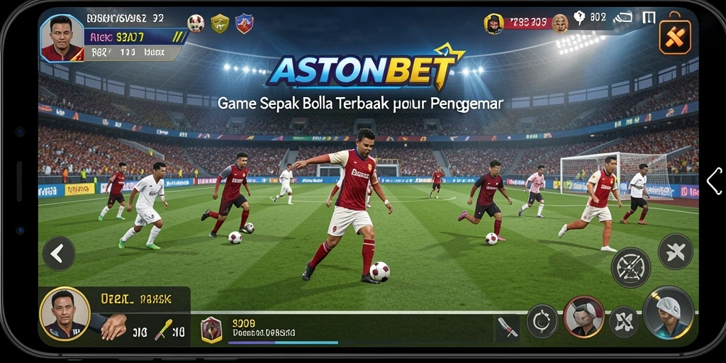 Screenshot gameplay ASTONBET menampilkan antarmuka taruhan sepak bola yang menarik.