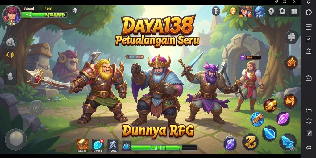Tampilan gameplay <strong>DAYA138</strong> menunjukkan aksi seru dalam pertempuran RPG.