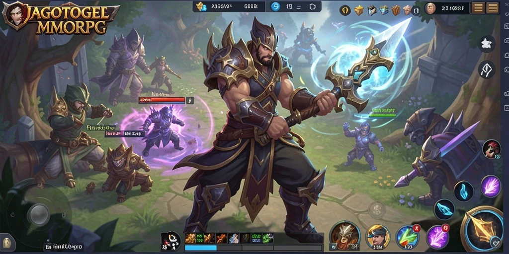 Screenshot gameplay JAGOTOGEL menampilkan aksi seru dalam dunia MMORPG.