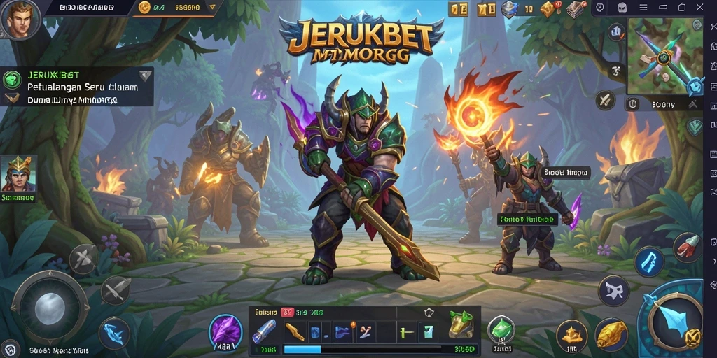 Tampilan gameplay JERUKBET yang menakjubkan dalam dunia MMORPG.