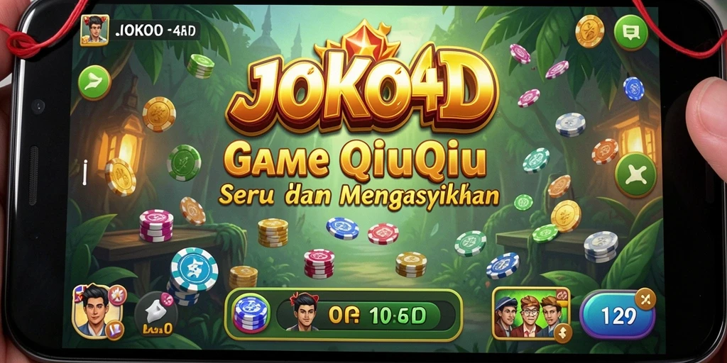 Tampilan gameplay seru dalam JOKO4D yang menunjukkan pertarungan kartu QiuQiu.