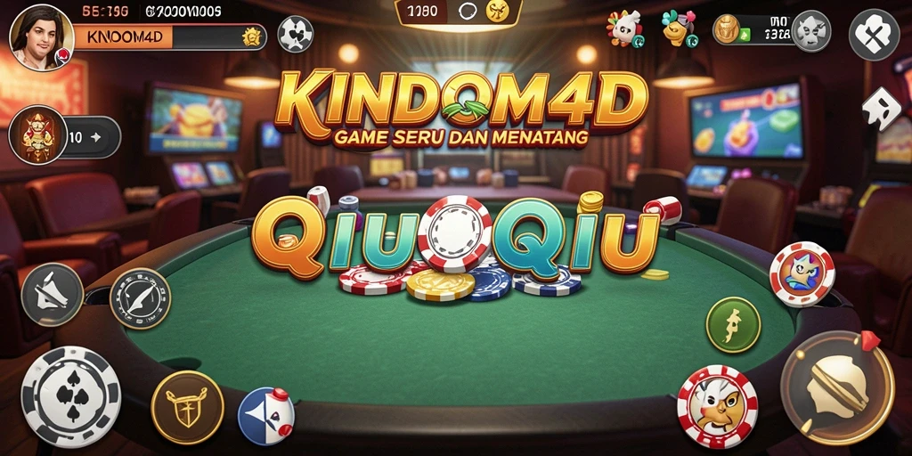 Tampilan gameplay seru di KINDOM4D yang penuh aksi QiuQiu.
