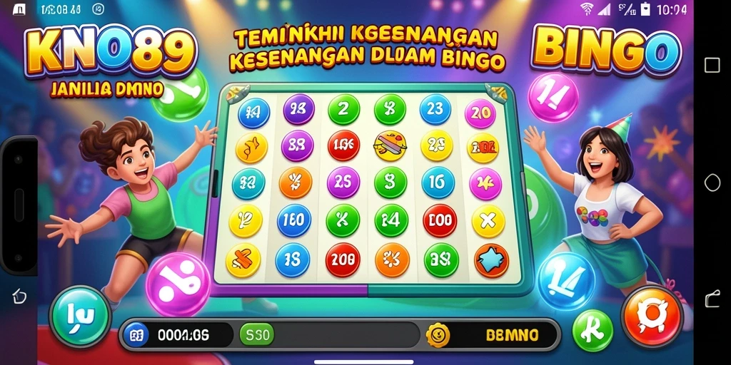 Screenshot gameplay KNO89 menampilkan suasana Bingo yang seru dan interaktif.