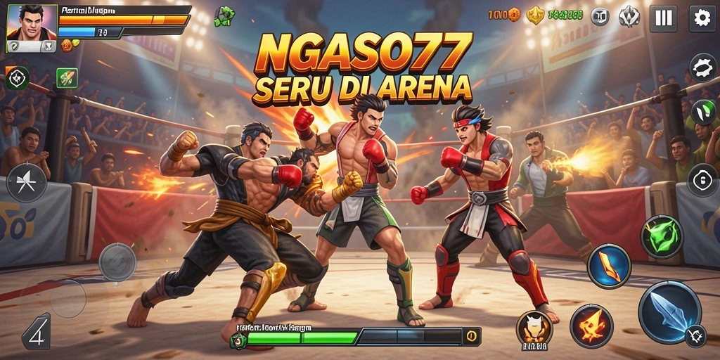 Gameplay seru dari NGASO77 dengan pertarungan intens.