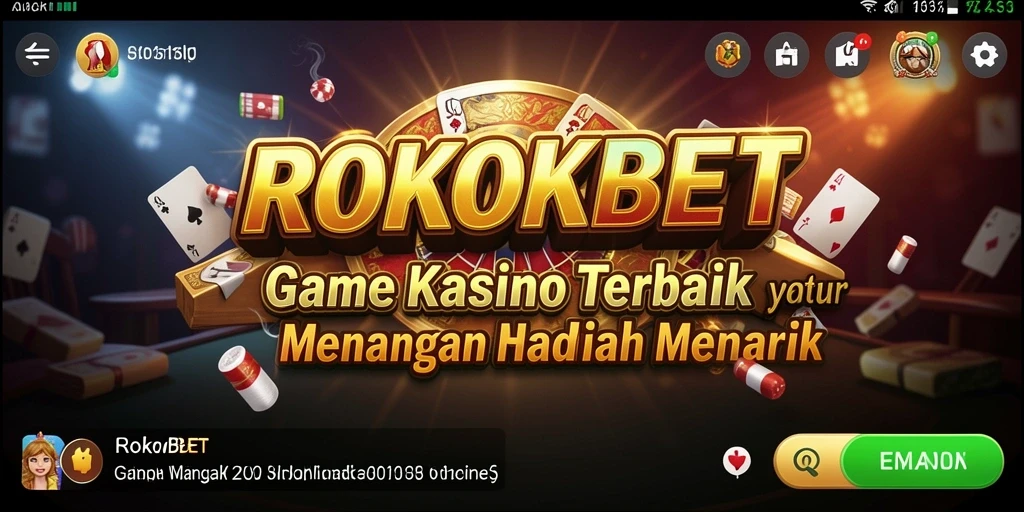Screenshot utama ROKOKBET menampilkan gameplay yang seru dan interaktif.