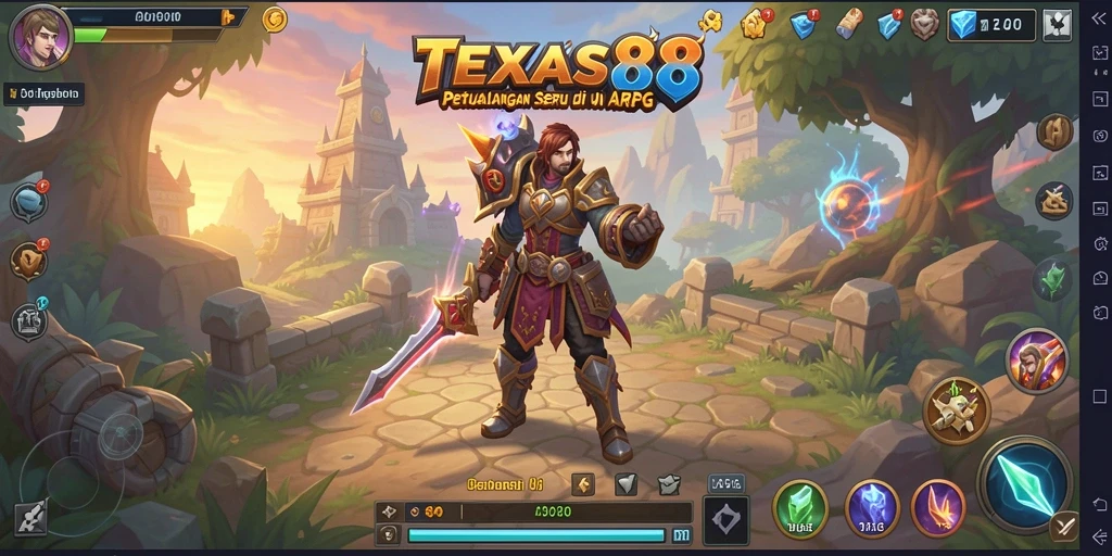 Tampilan gameplay ARPG yang mendebarkan dan penuh aksi.