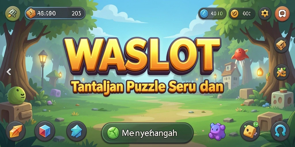 Screenshot gameplay WASLOT menunjukkan tantangan Puzzle yang menakjubkan.